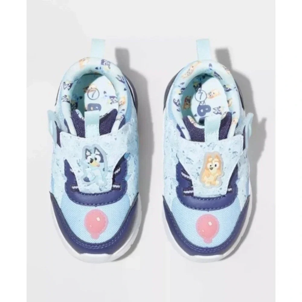 Toddler Boys Bluey Light-Up Sneakers Blue Size 12 New With Tags‎